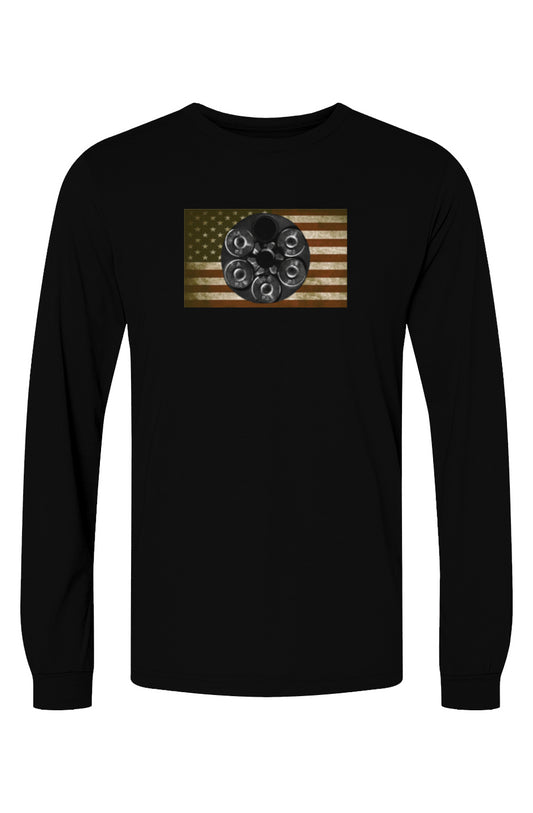 Unisex Triblend Long Sleeve Tee-Cylinder flag