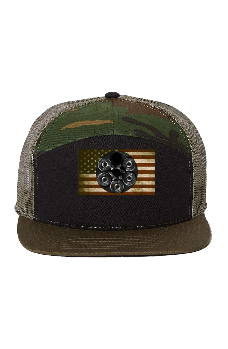Wheel Gun Black Camo Snapback