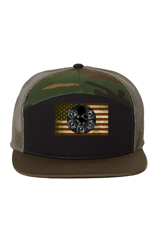 Wheel Gun Black Camo Snapback
